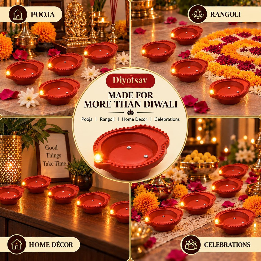 Water sensor diyas for Diwali decoration