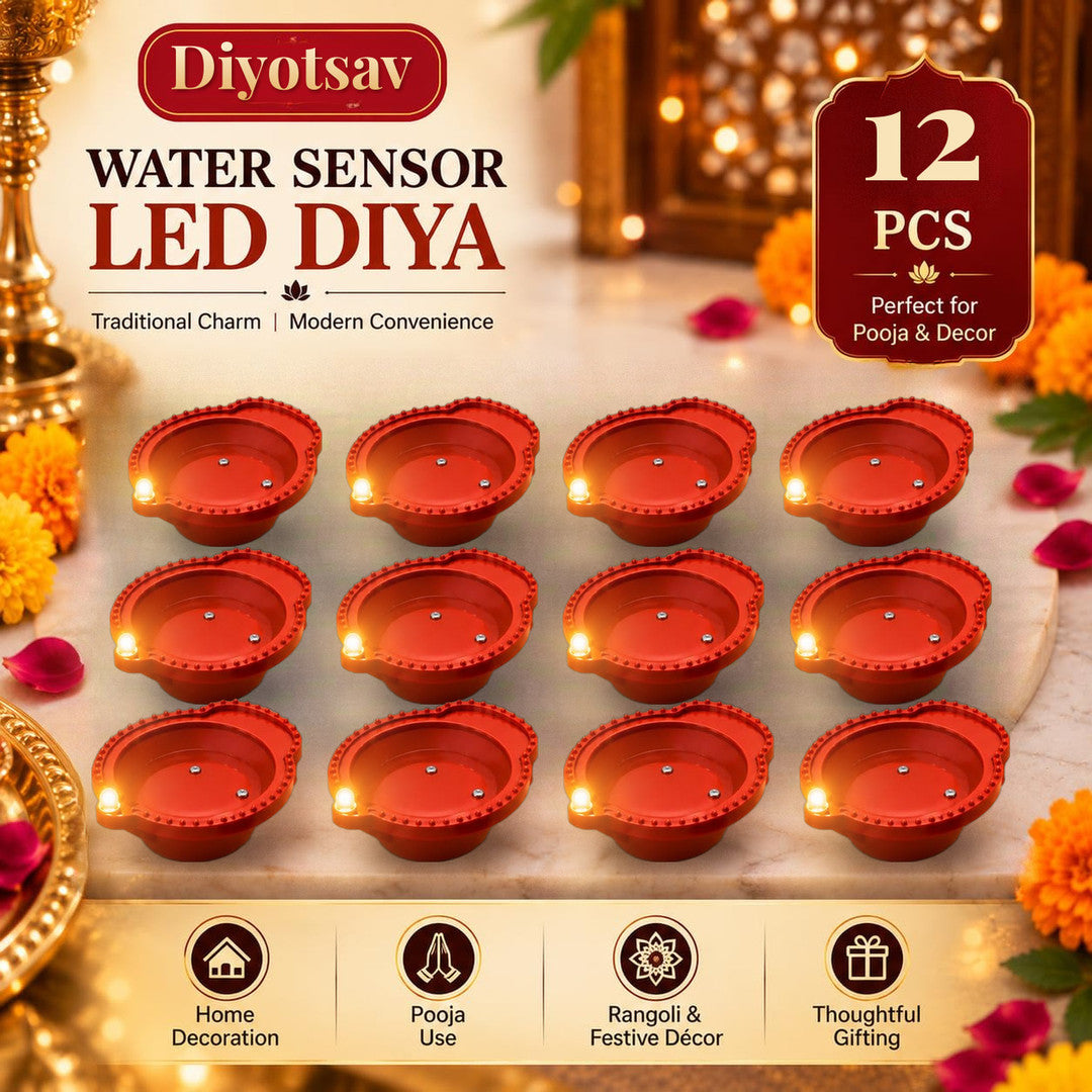 Diyotsav water sensor LED diyas glowing